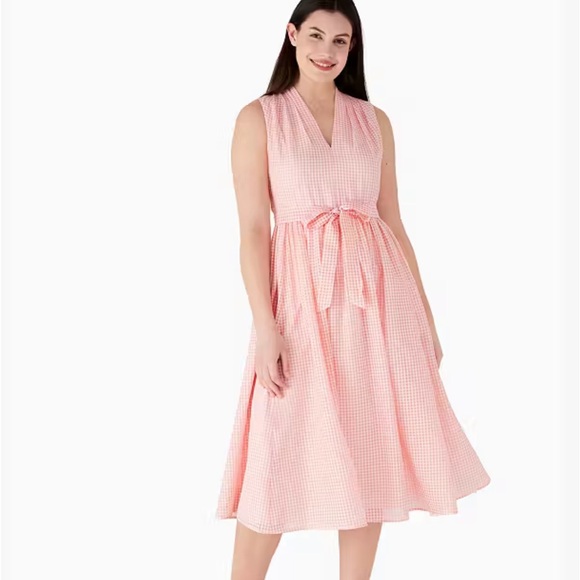 Kate Spade Gingham Burnout Dress - Picture 3 of 4